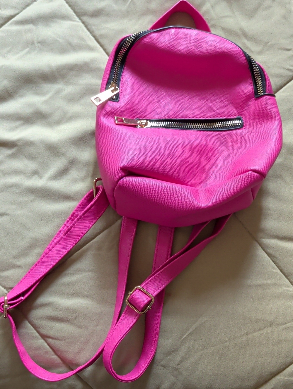 Hot Pink Mini Backpack Purse - Stylish Women's Bag